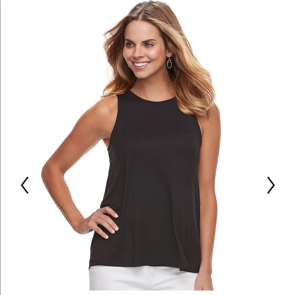 NWT Apt. 9 Essentials High Neck Swing Tank-XS